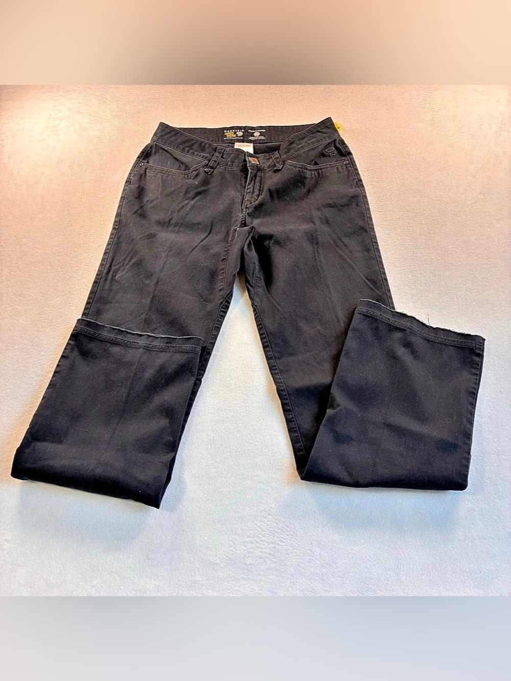 Mountain Hardwear Straight Leg Pants Cotton Black Size 4/32